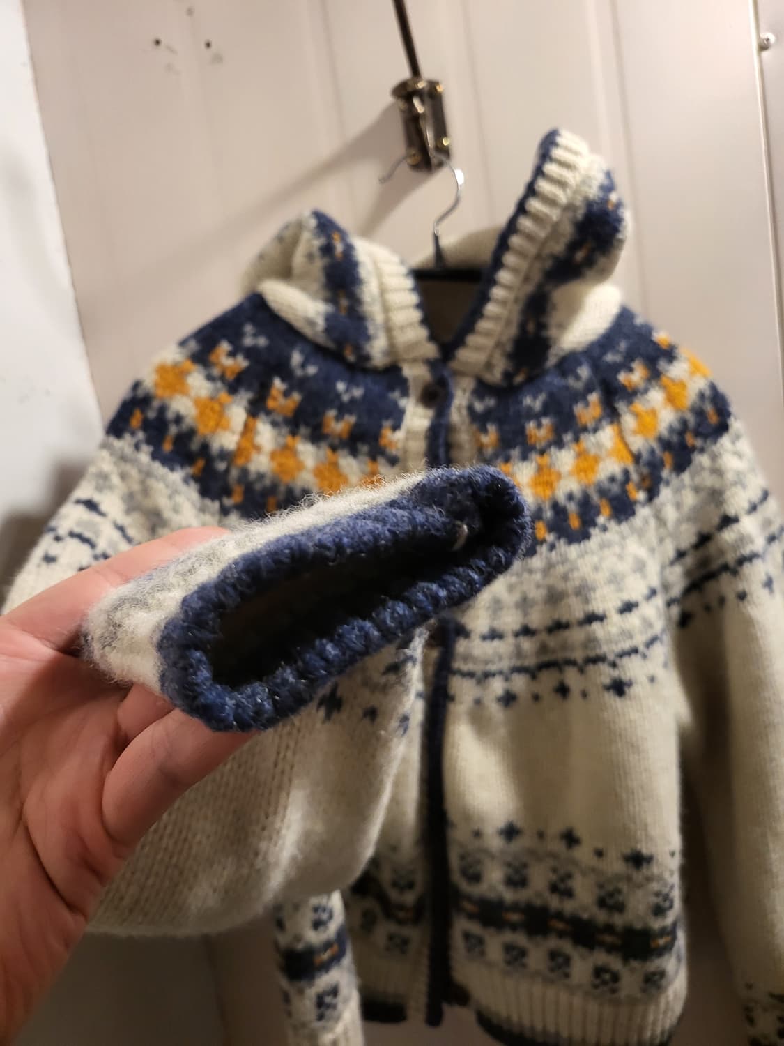 [FREE]URAGO 유라고 노르딕 후드 가디건 상품이미지4