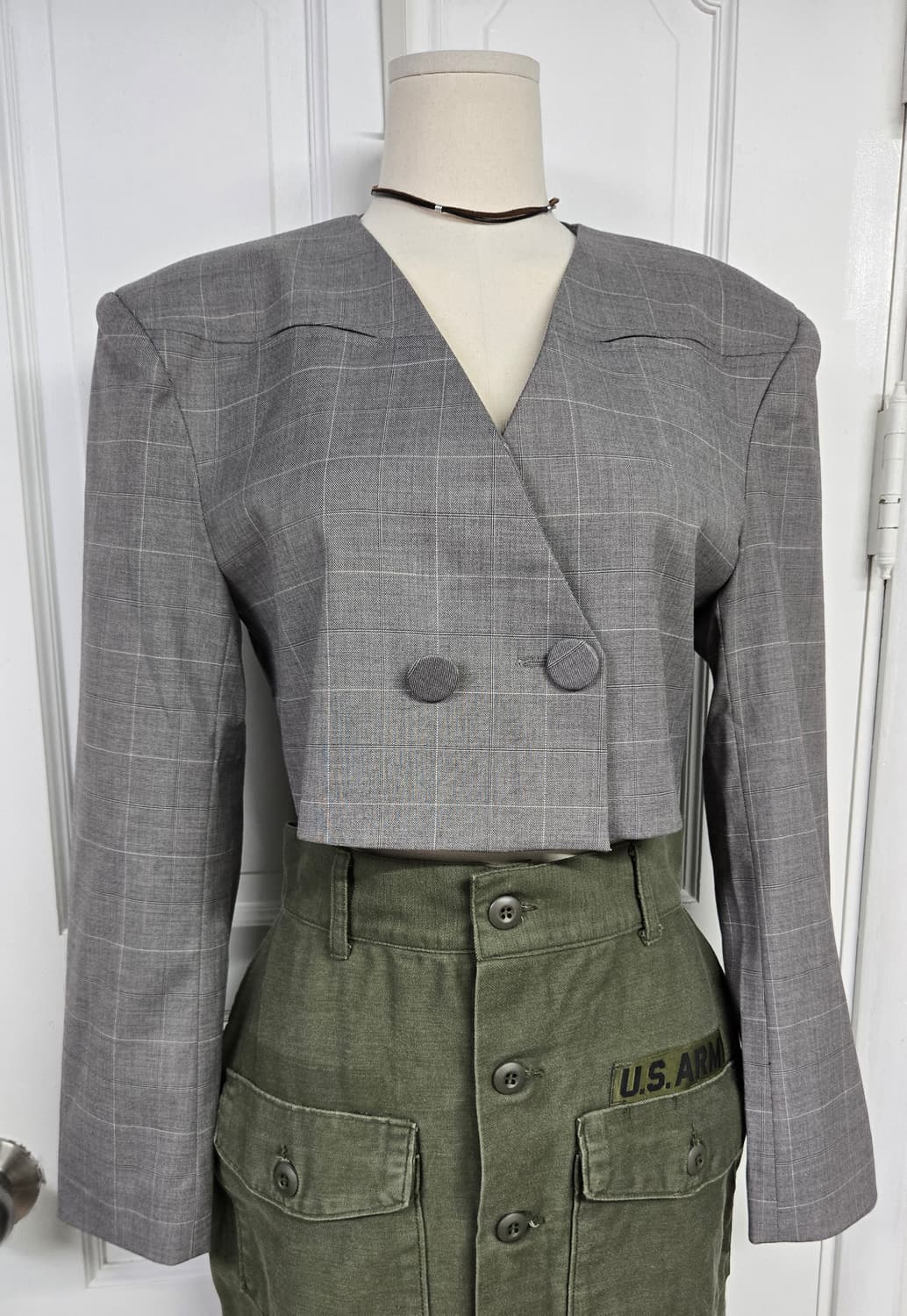 77circa 스커트/마일드 오렌지 크롭자켓 상품이미지2