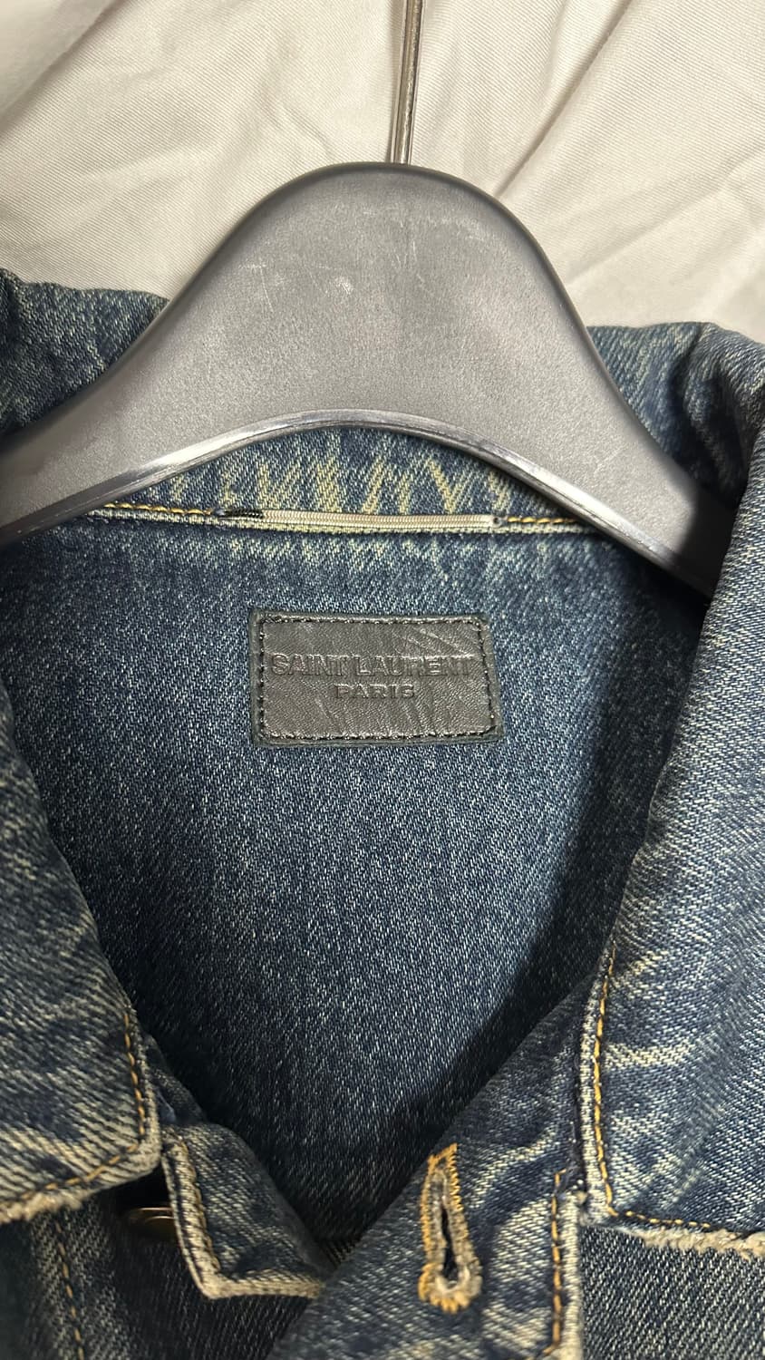 생로랑 퍼머넌트 데님 청자켓L 상품이미지3