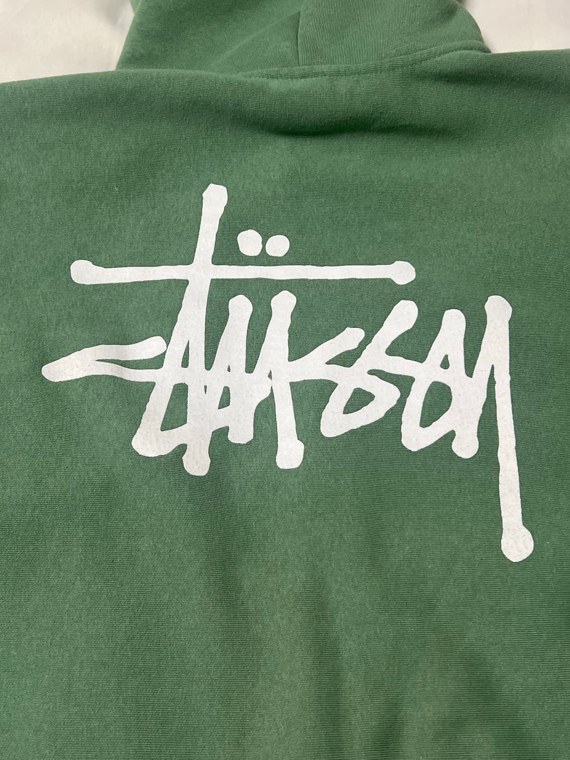 스투시 후드집업 그린 m사이즈 판매합니다 상품이미지3