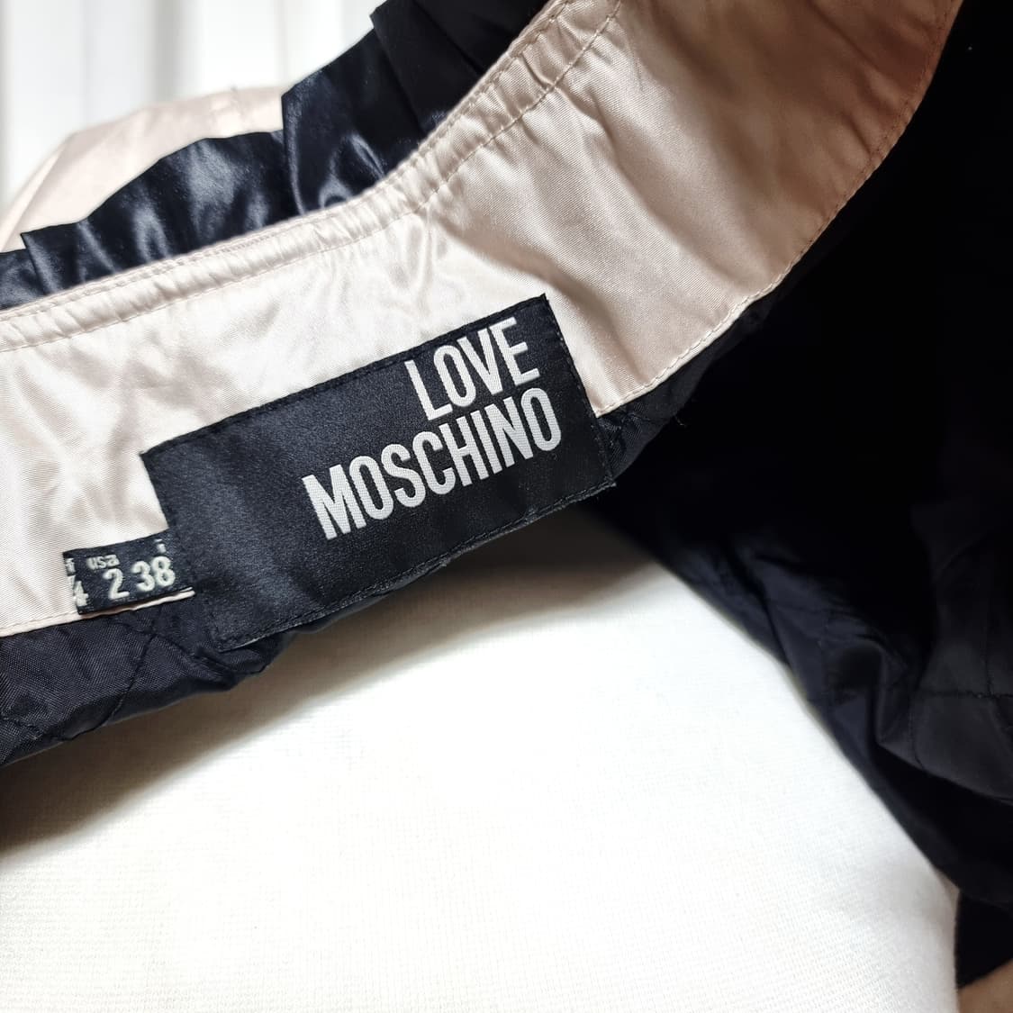 러브 모스키노 블랙프릴 금장버튼 연골드 코트 롱자켓 (4455) 상태최상 상품이미지9