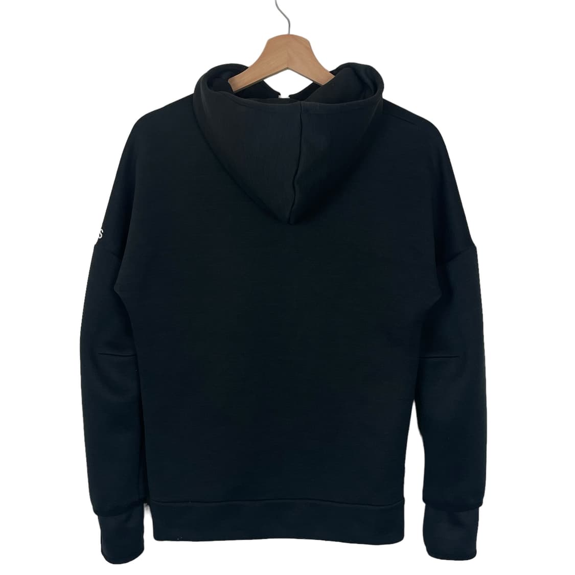 아디다스 로고 프린팅 블랙 후드집업 상품이미지2