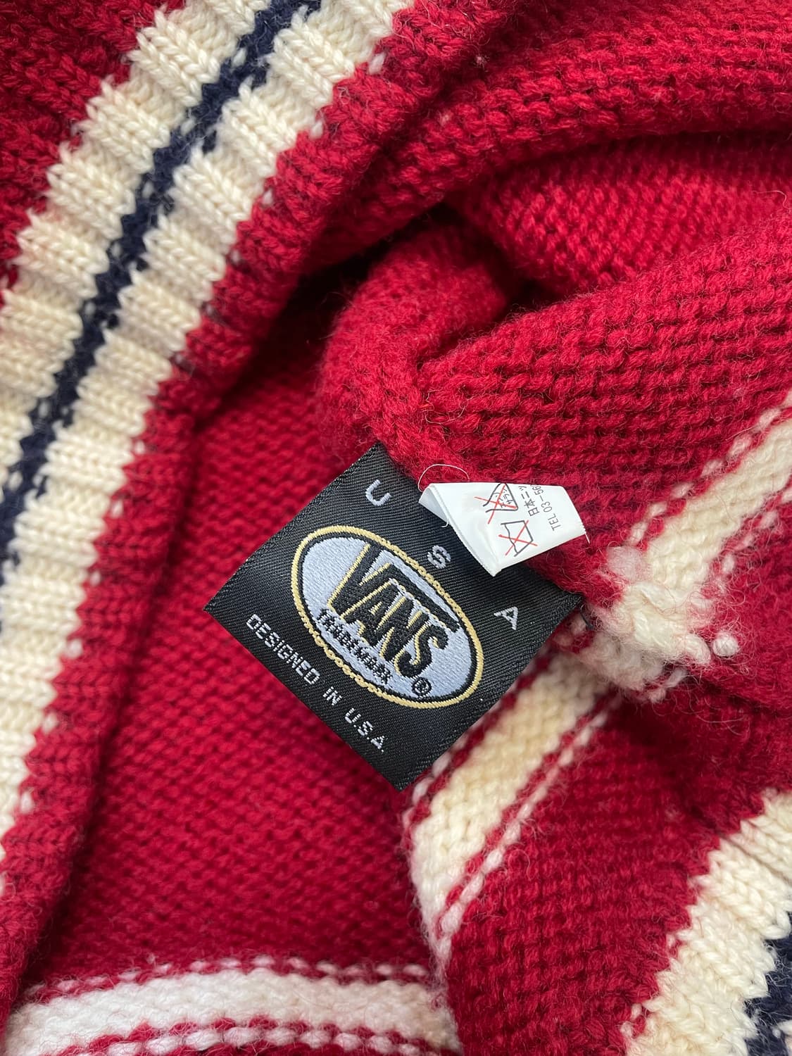 VANS USA 90S 반스 니트 M 상품이미지4