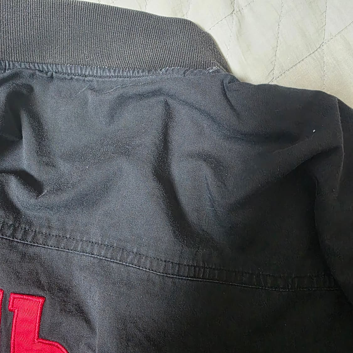 [L] 90s 빈티지 말보로 리버시블 봄버 자켓 블랙/레드 투톤 상품이미지3