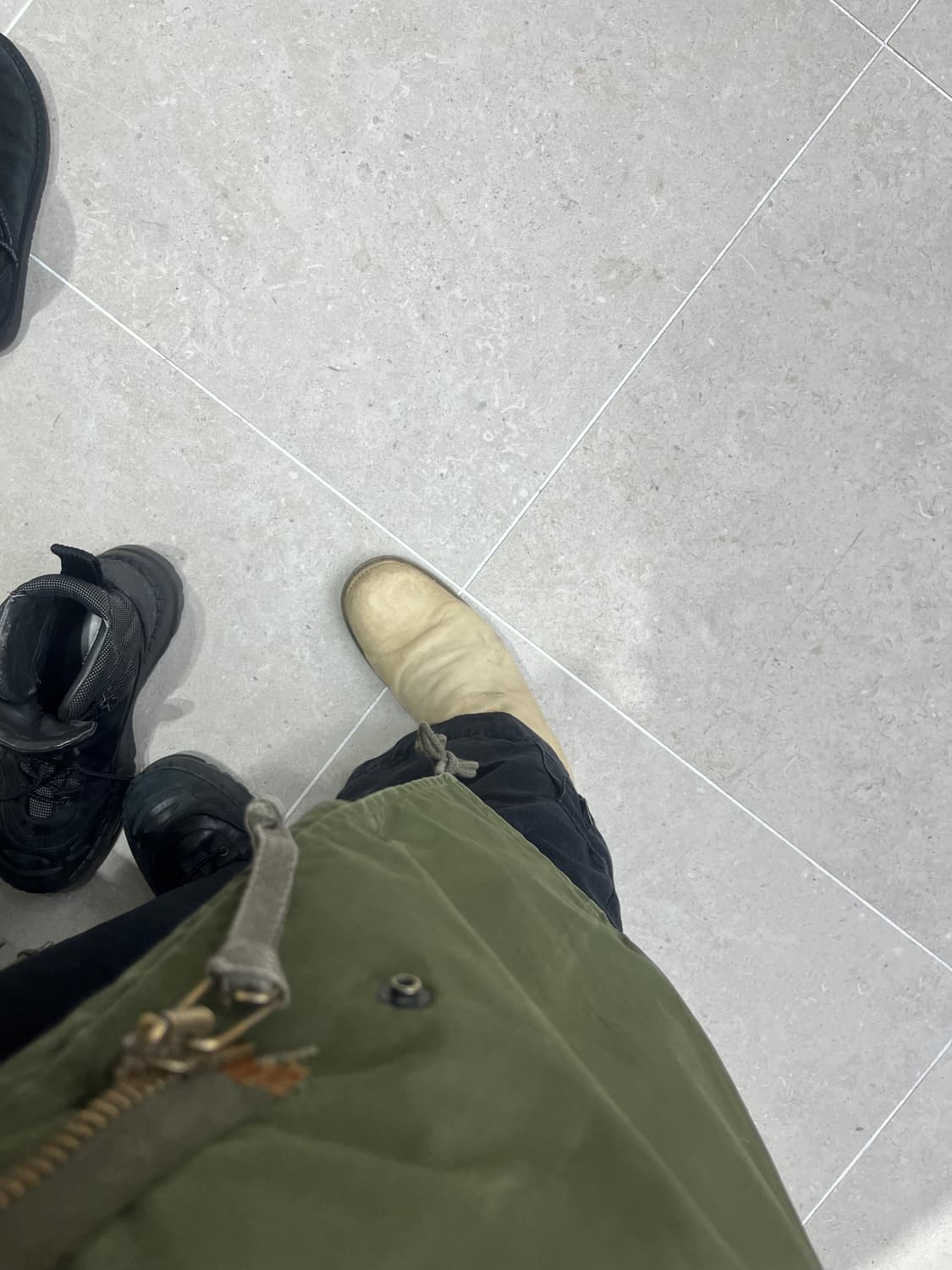 m) 매커닉 트라우저 블랙 재패니즈코튼 상품이미지1