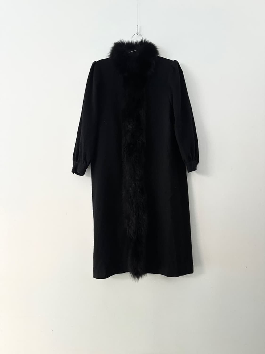 Queen tailor fur long coat / black 상품이미지1
