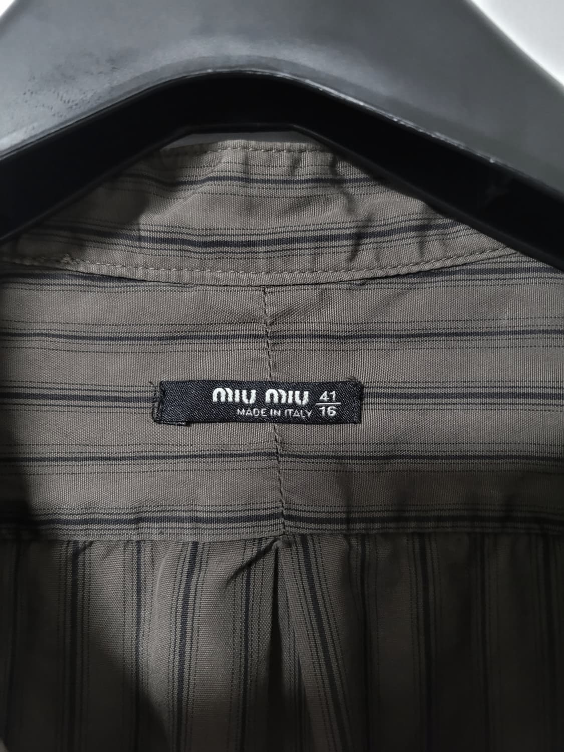 Old miu miu mens 스탠드 카라 셔츠 상품이미지4