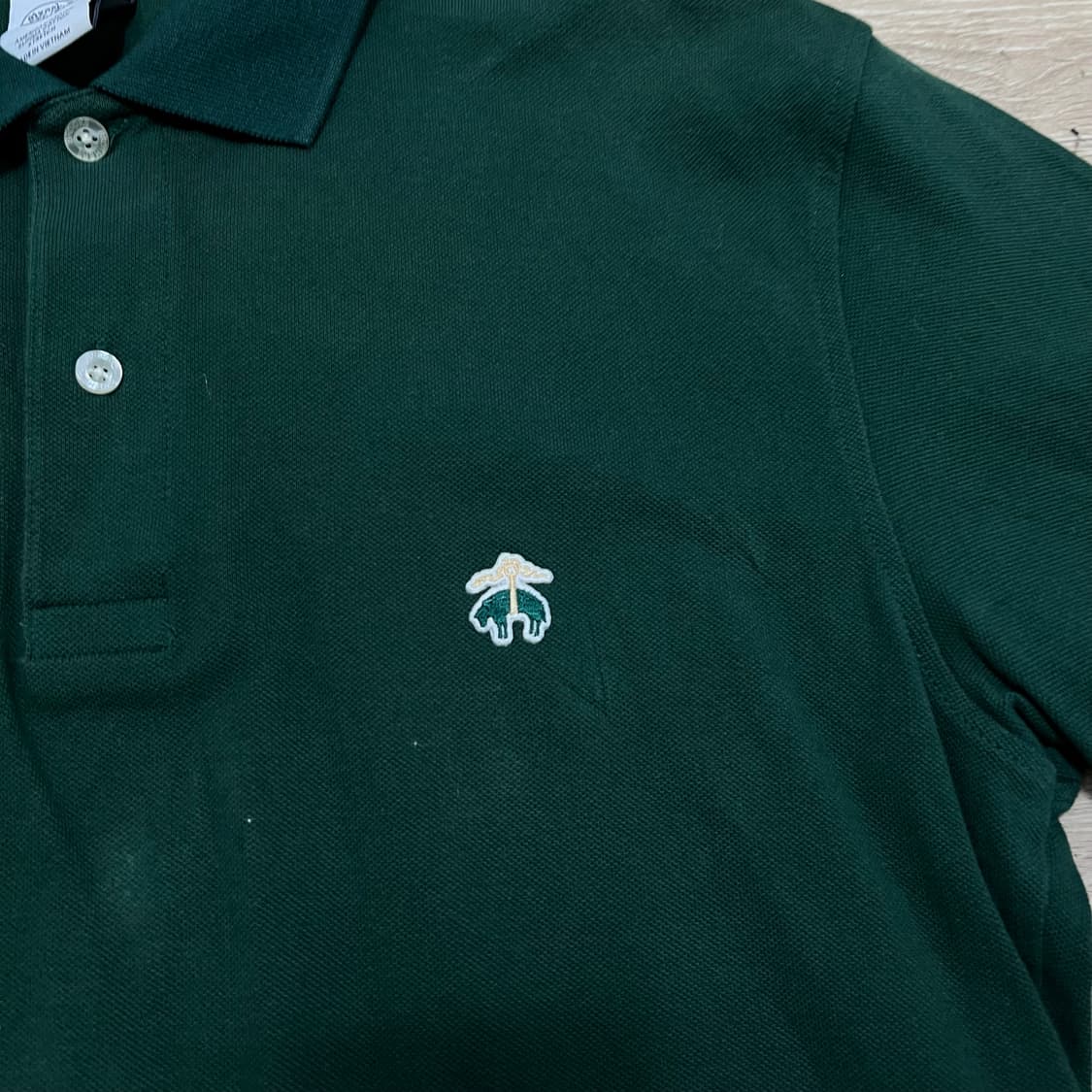 브룩스브라더스 자수로고 피케 PK 반팔 카라티 [그린] M/95 상품이미지4