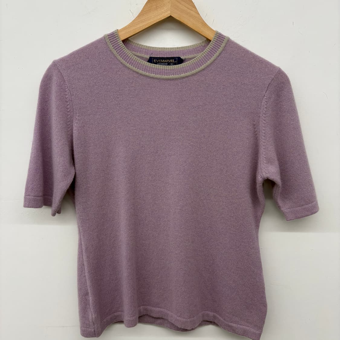 빈티지 캐시미어 100 반팔 니트 여성M 상품이미지2