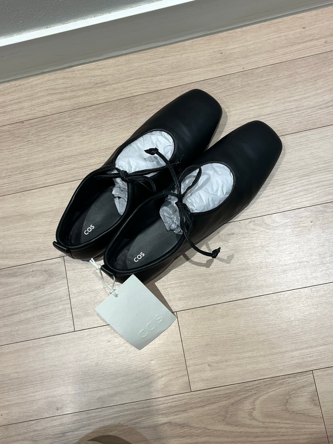 Cos 발레리나 레이스업 플랫 상품이미지3