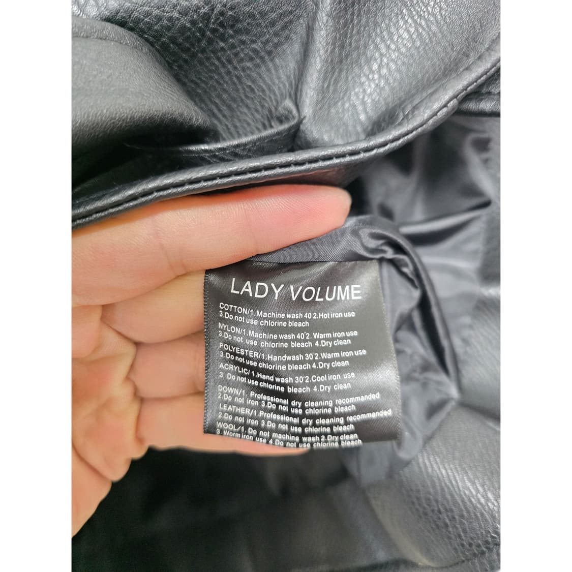 택포// 레이디볼륨 블랙 가죽 라이더 자켓 M 상품이미지3