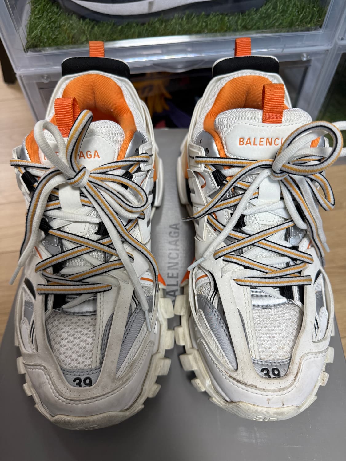 발렌시아가 트리플s 화이트오렌지 39(250~255) 상품이미지2