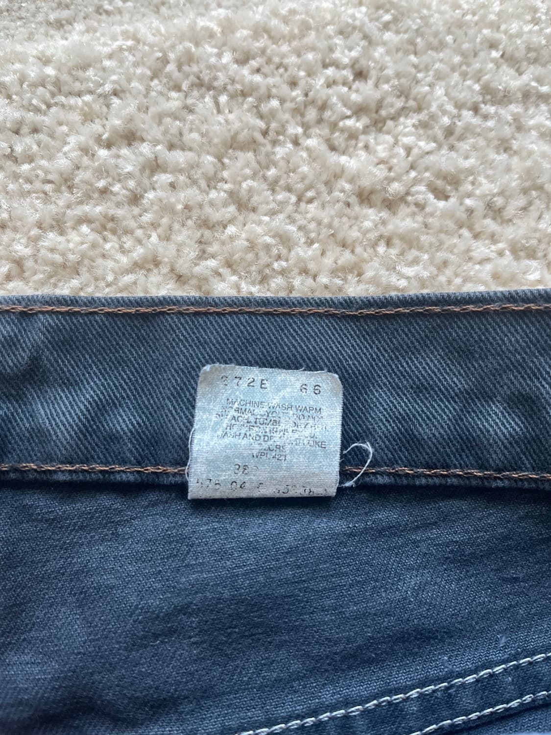90s Levi's 오렌지탭 네이비 데님 쇼츠 (31-32) 상품이미지7