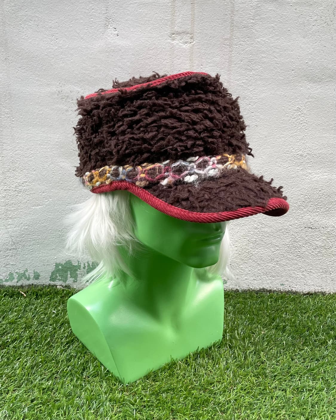 brown fur knit cap 상품이미지1