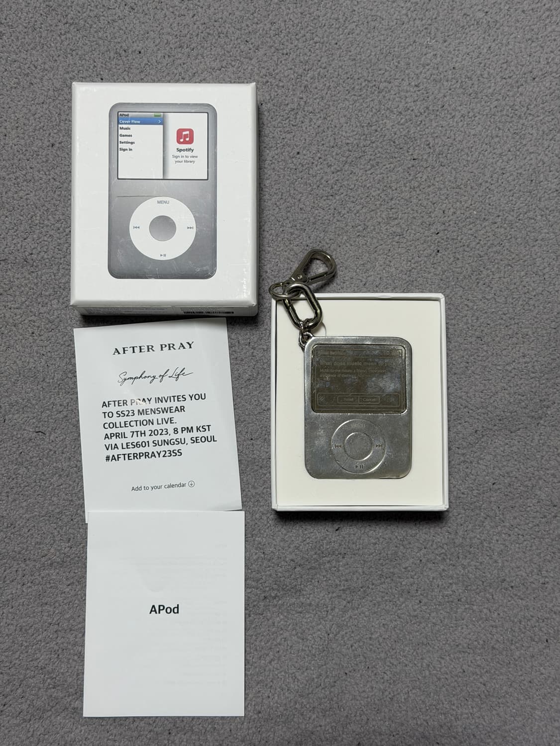 애프터프레이 아이팟 인비테이션 키링 상품이미지2