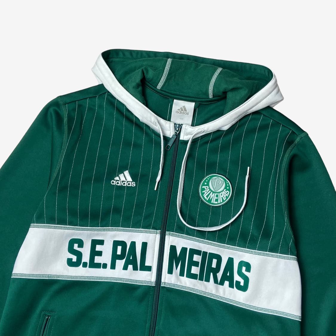 아디다스 그린 se palmeiras 후드 트랙탑 져지 상품이미지3