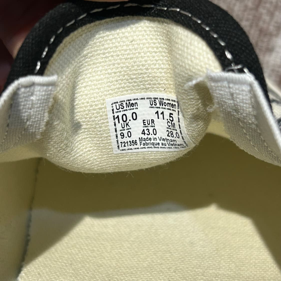 280) 반스 오리지널 슬립온 신발 새상품급 상품이미지8