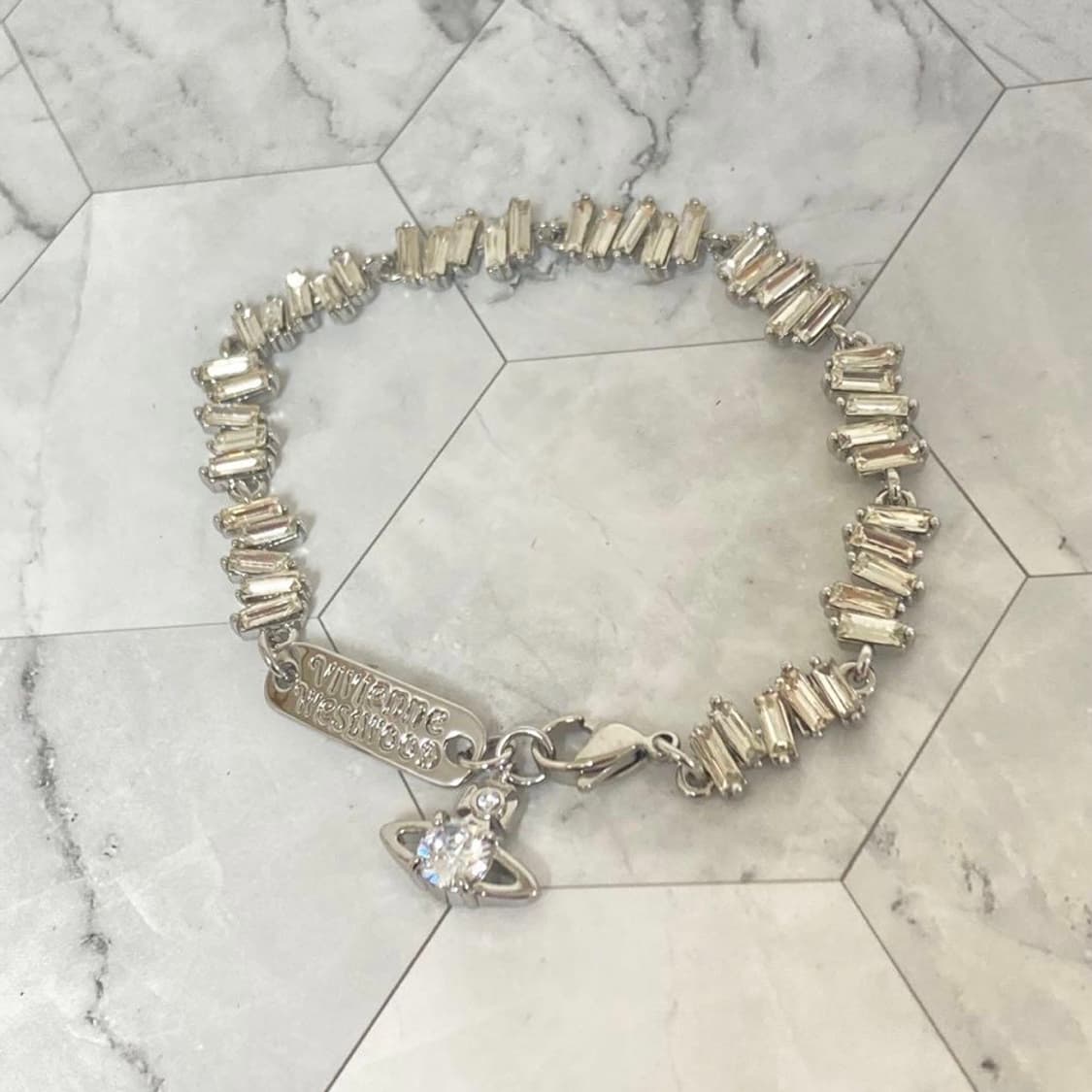 비비안웨스트우드 아카이브 크리스탈 orb 팔찌(새상품) 상품이미지2