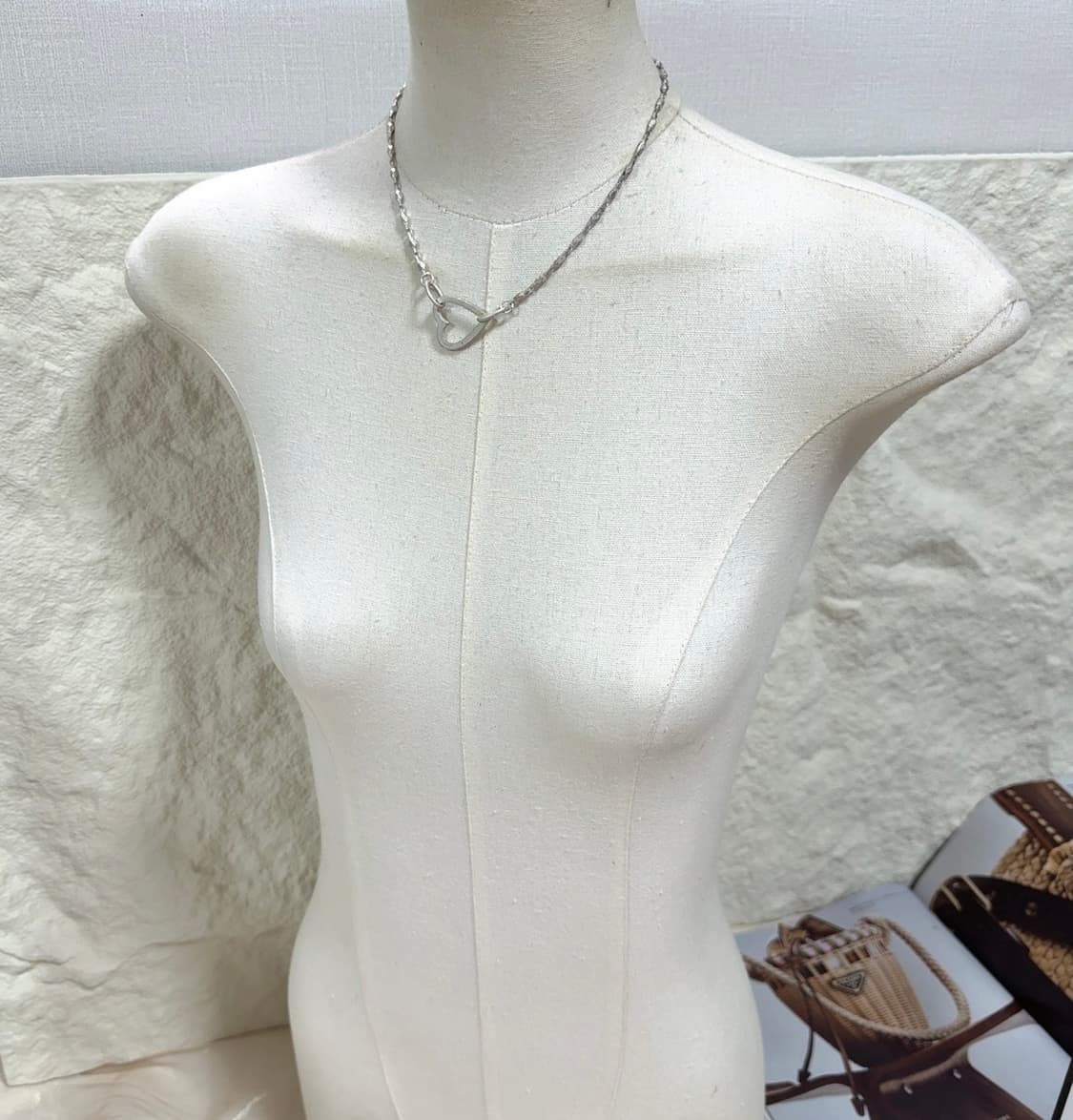빈티지 하트 체인 목걸이 상품이미지1