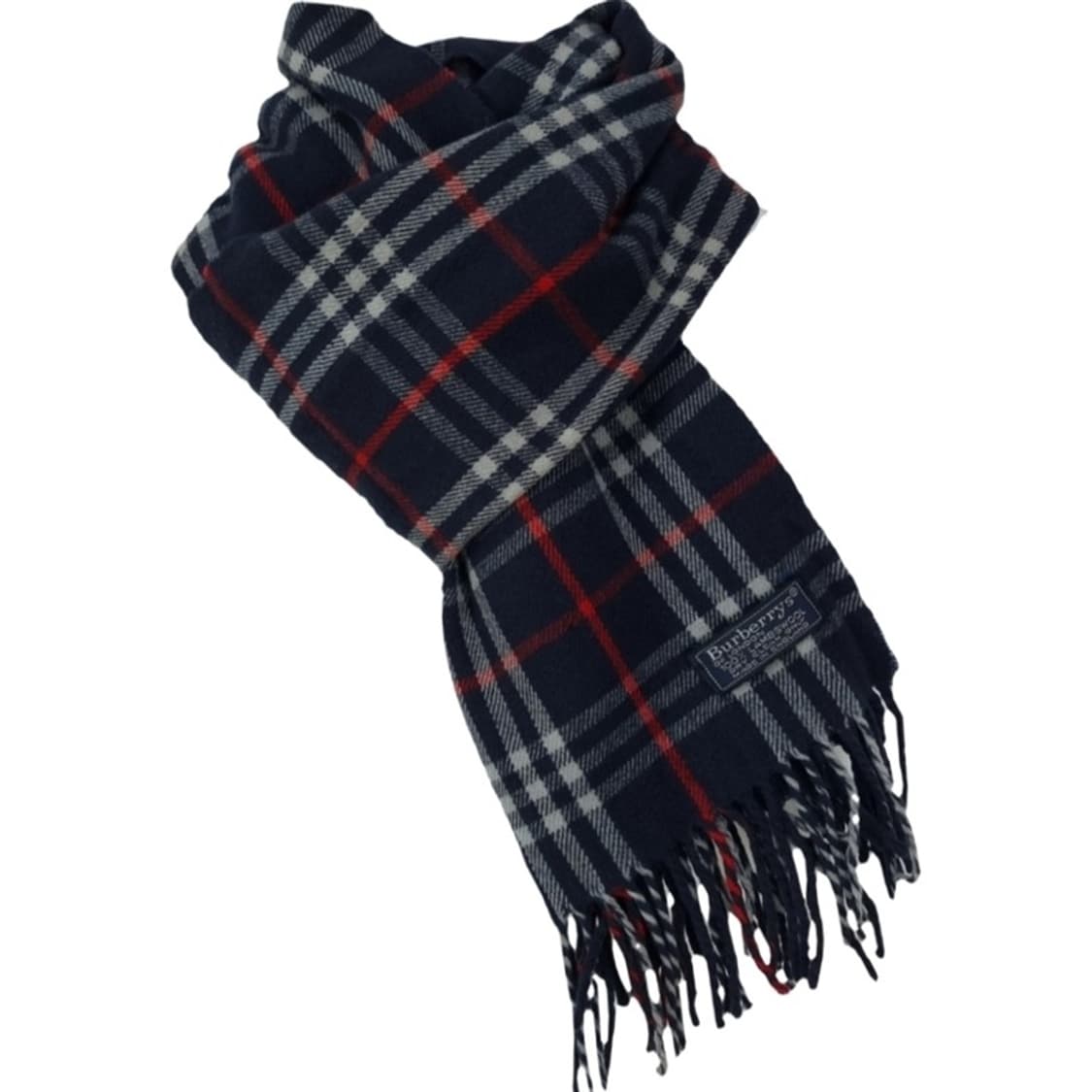 [BURBERRY] 버버리 체크 램스 울 머플러 네이비 P01155 상품이미지4