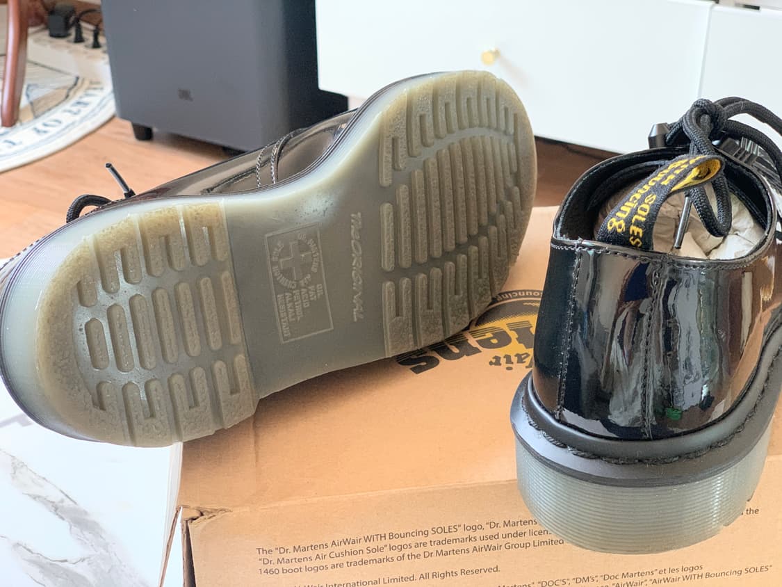 uk6 닥터마틴 스미스 스터드 페이턴트 더비슈즈 상품이미지4