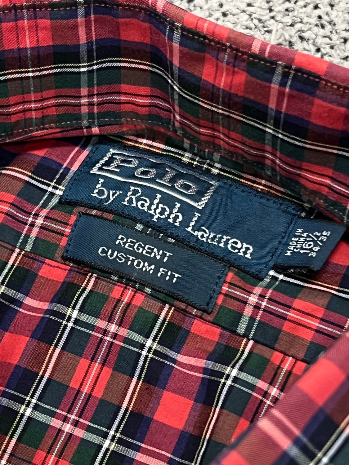 (16 1/2) 폴로 랄프로렌 리젠트 커스텀핏 체크 셔츠 상품이미지3