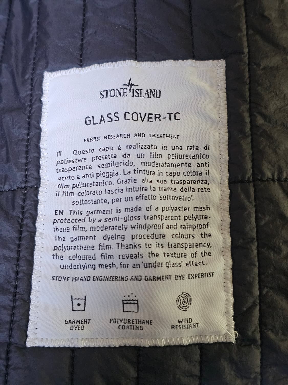 스톤아일랜드 글래스 커버-TC 후드 파카 (새 상품) 상품이미지5