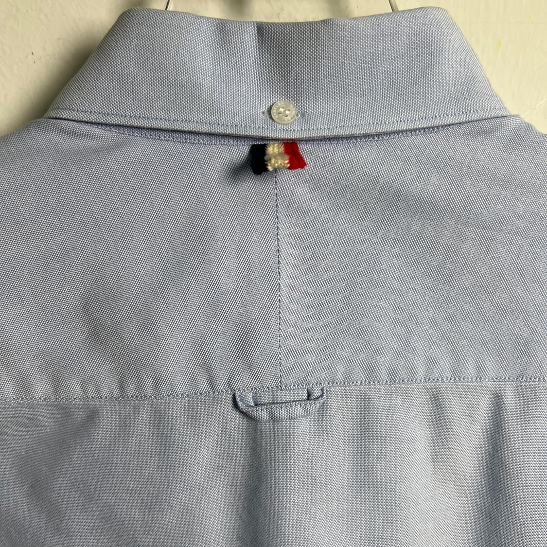 몽클레어 라이트 블루 버튼다운 칼라 풀오버 셔츠 M 상품이미지8