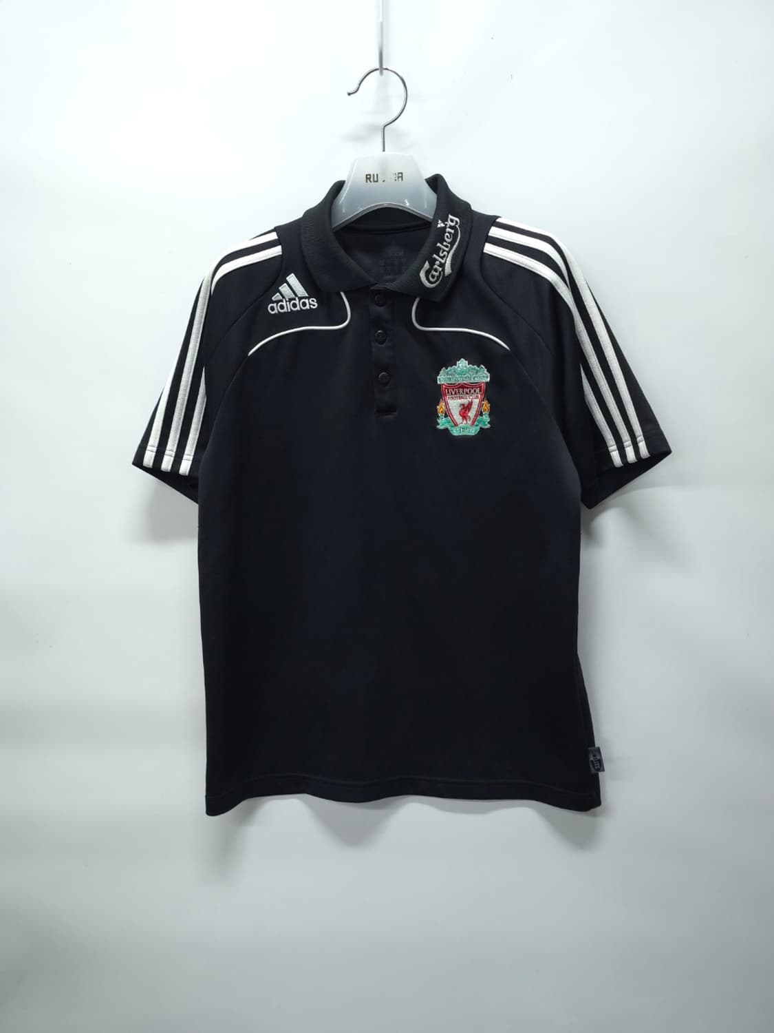 리버풀 아디다스 08-09시즌 올드스쿨 칼스버그 트레이닝 폴로셔츠 상품이미지1