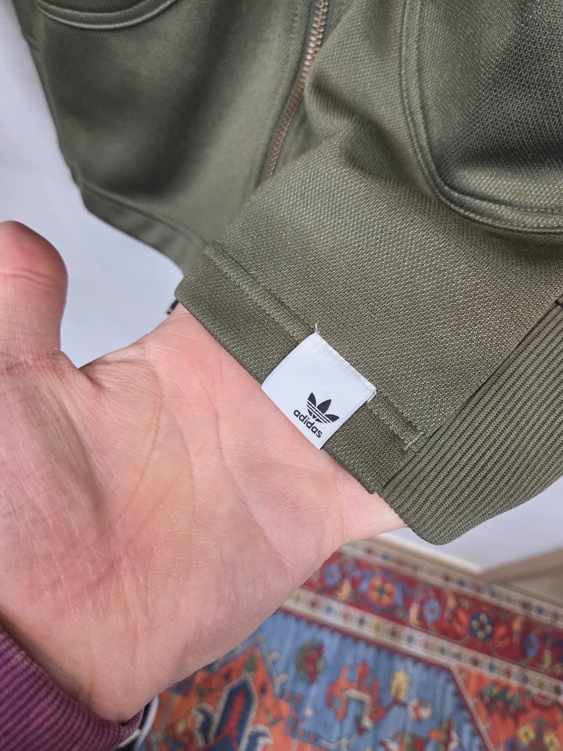 아디다스 xbyo 투웨이 트랙탑 져지 m 카키 상품이미지4