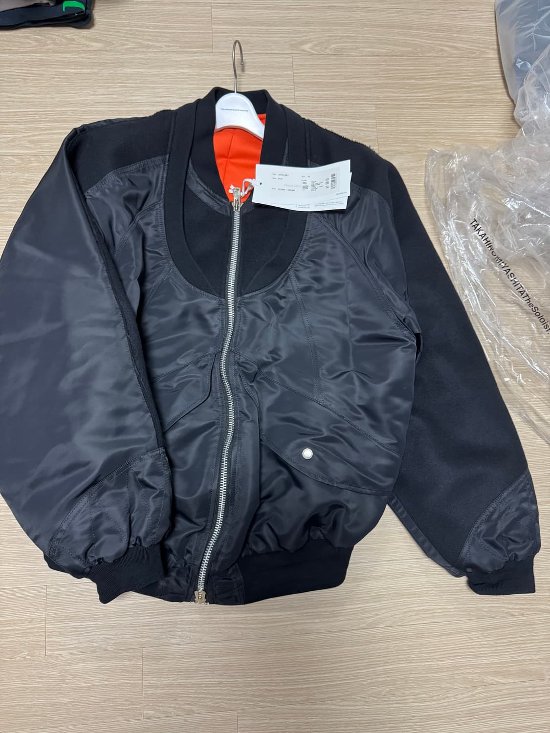 [48] 솔로이스트 에크루 20주년 이중 봄버 (블랙) 상품이미지3