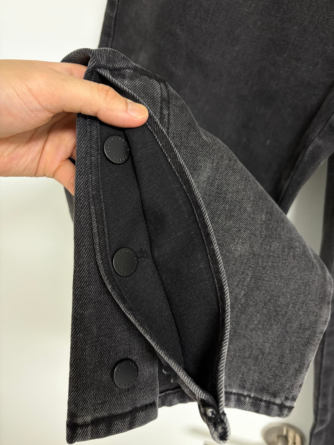 솔리드옴므 블랙 데님 팬츠 46 상품이미지5