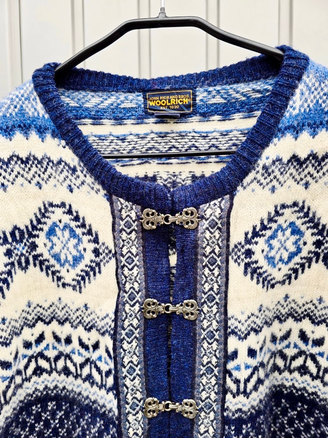 유럽 노르딕스웨터 가디건 by woolrich 상품이미지2