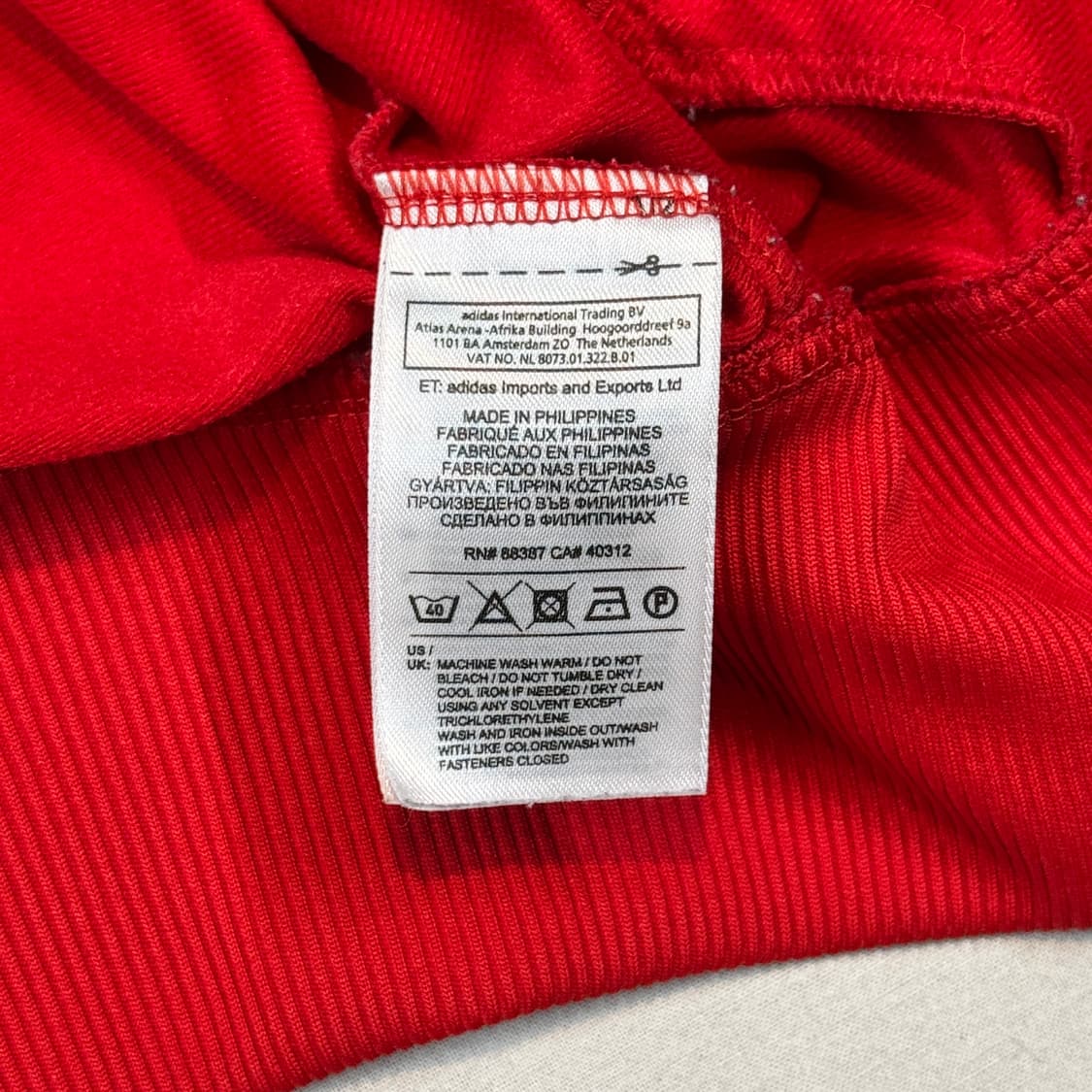 L) 아디다스 파이어버드 삼선 져지 트랙탑 집업 레드 A7 상품이미지8