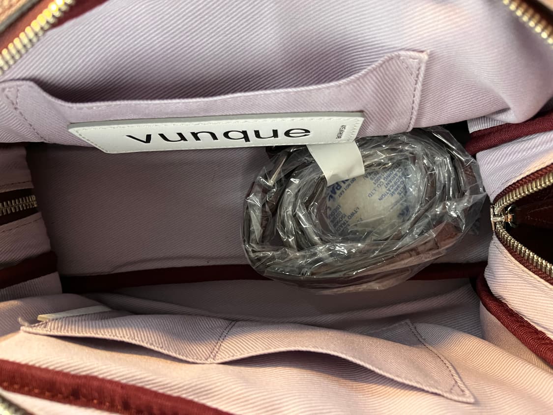 분크 토크 토트백 스몰 버건디 새상품급 상품이미지3