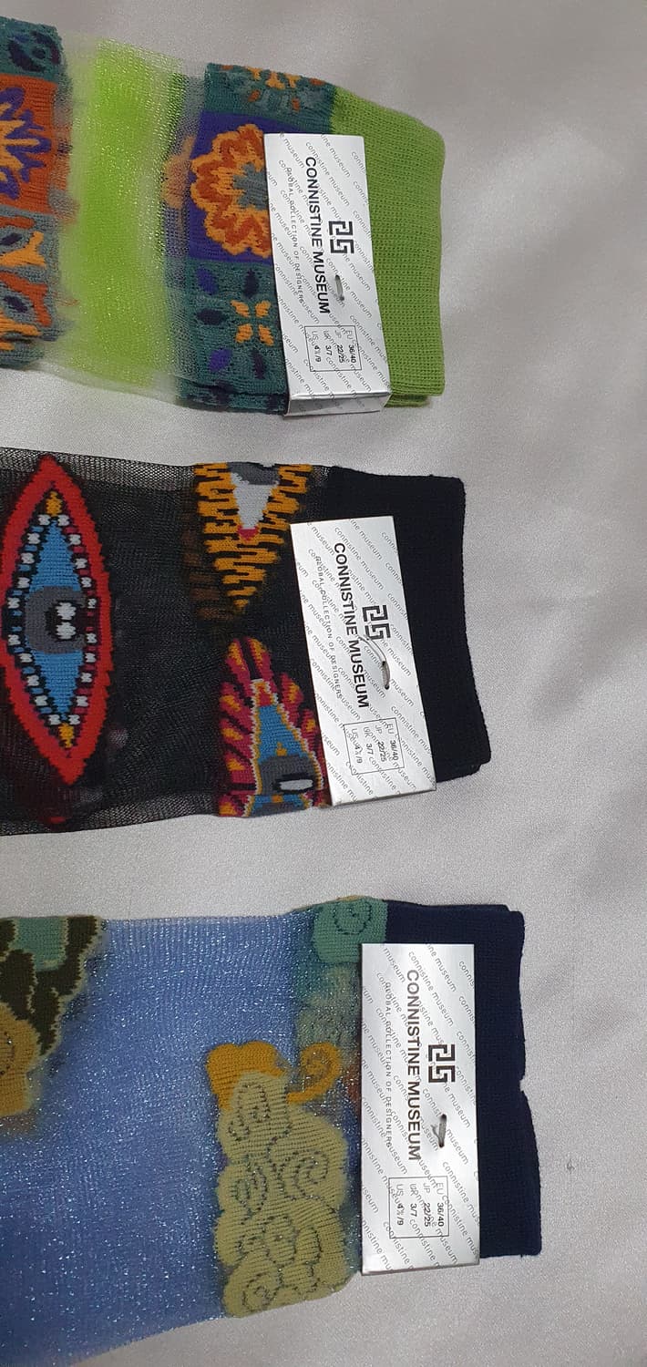 그린 블루 블랙 CONNISTINE MUSEUM 코니스틴 뮤지엄 양말  상품이미지4