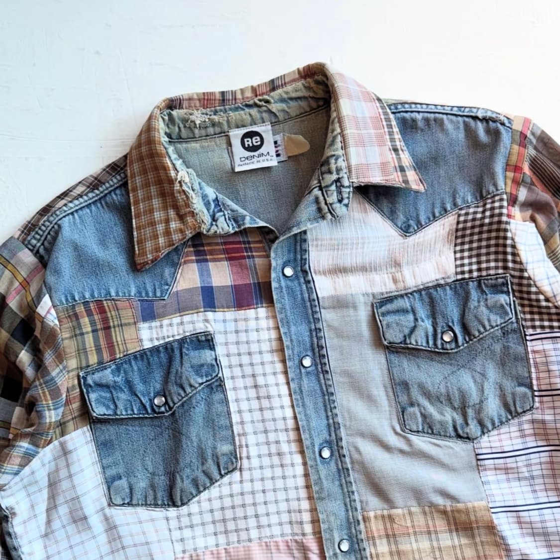 90s Re Denim BIG MAC 패치워크 웨스턴 셔츠 상품이미지10