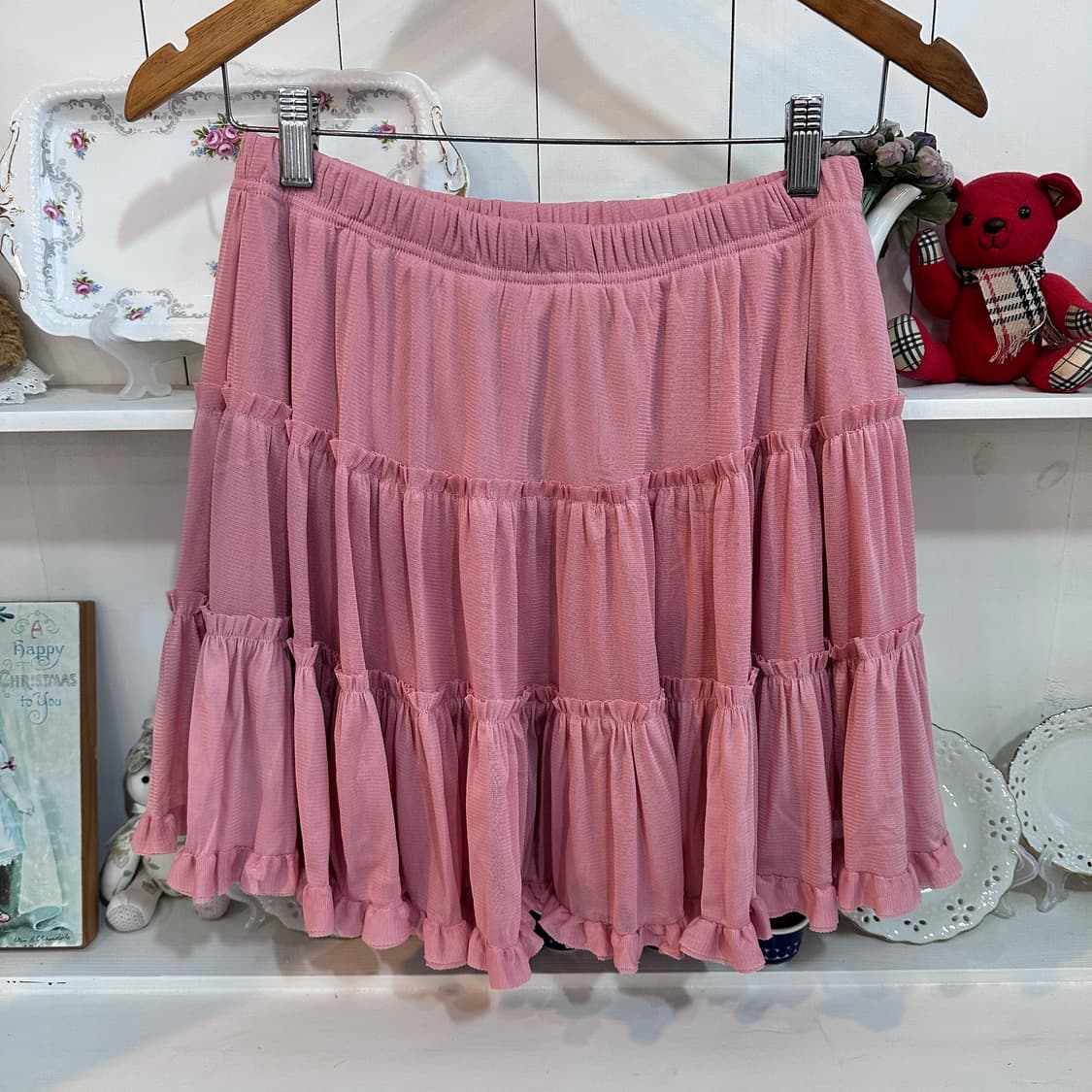 핑크 캉캉 미니 스커트 상품이미지2