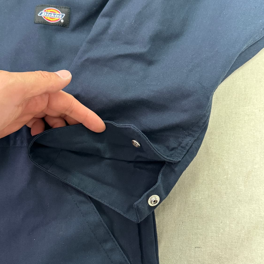 디키즈 혼다패치 카펜터 네이비 점프수트 L 상품이미지5