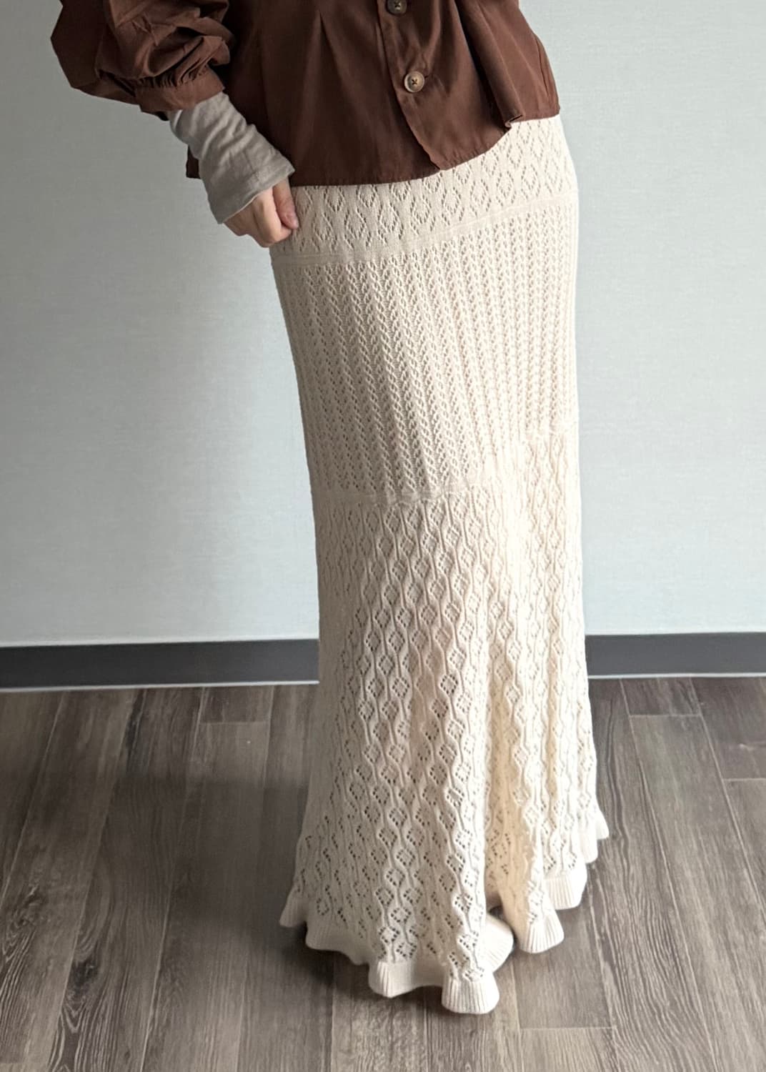 knitted skirt 상품이미지1
