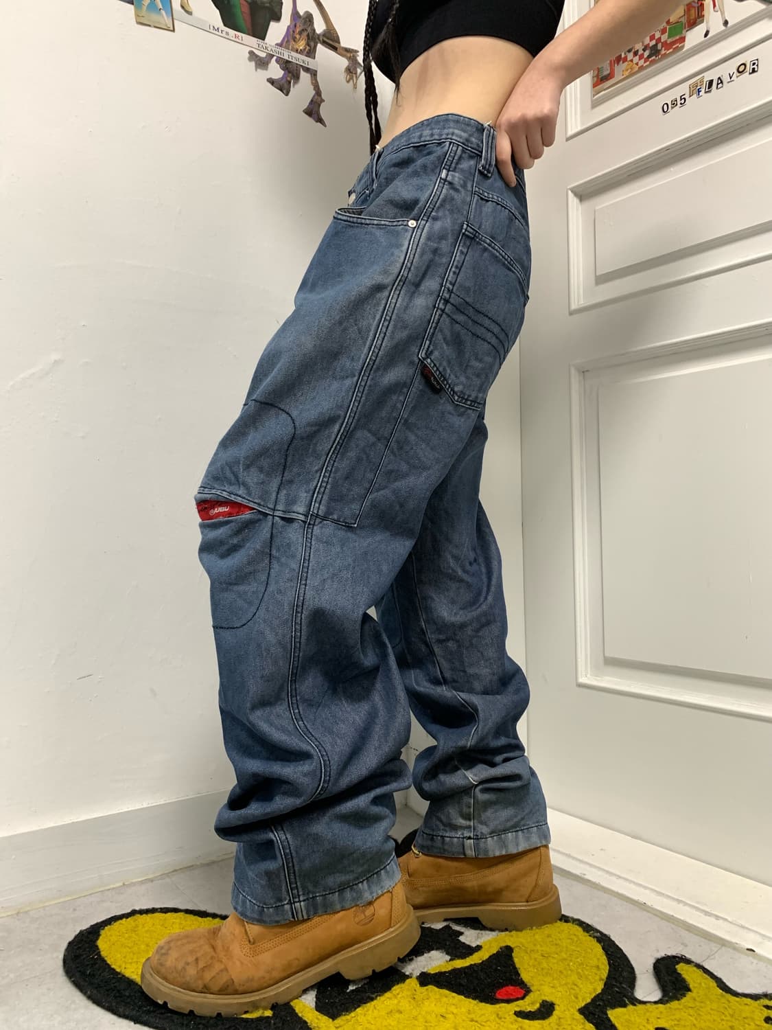 FUBU 절개 디테일 데님팬츠 상품이미지4