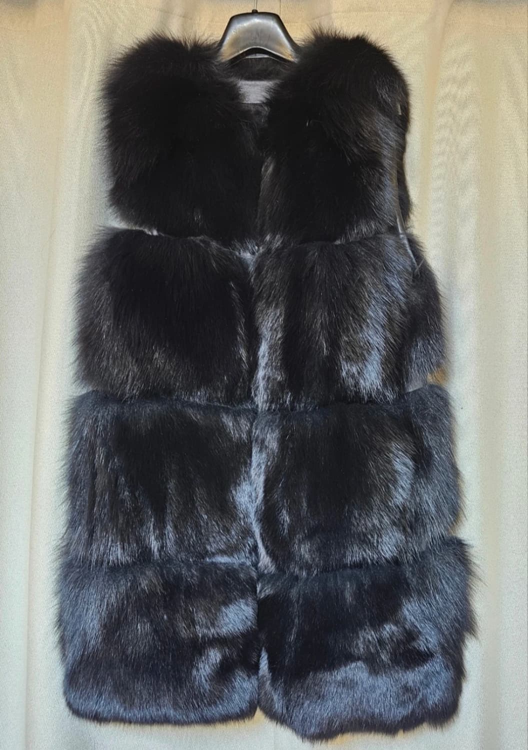 사가퍼스 블랙 폭스 퍼 베스트(55~66) 상품이미지1