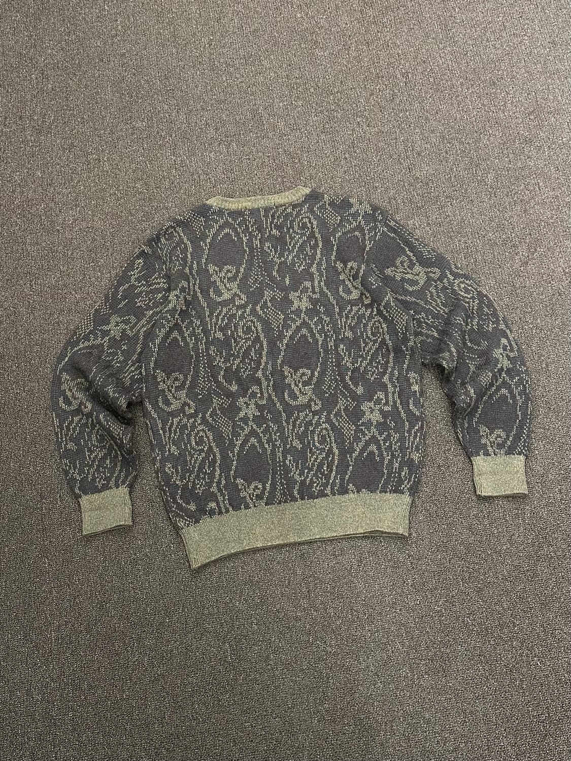 L)Japanese vintage 패턴 브이넥 니트 스웨터 상품이미지4