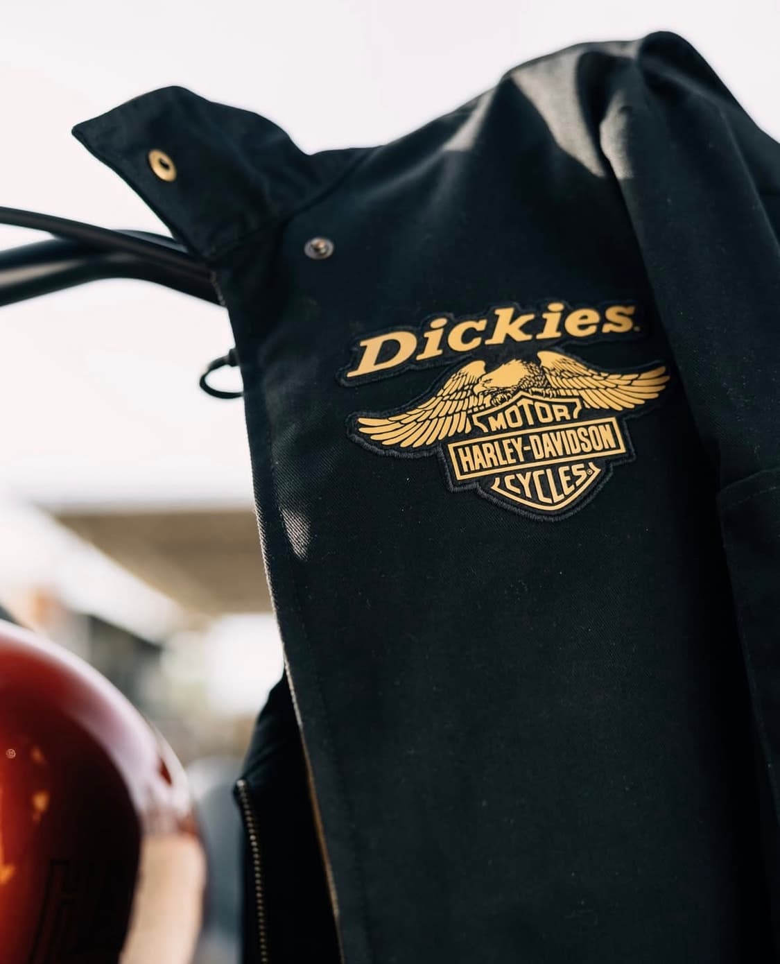 디키즈 X 할리 데이비슨 워크 자켓 블랙 상품이미지2