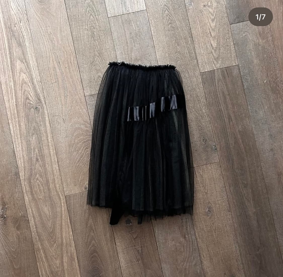 꼼데가르송 새틴 라인 튤 스커트 상품이미지3