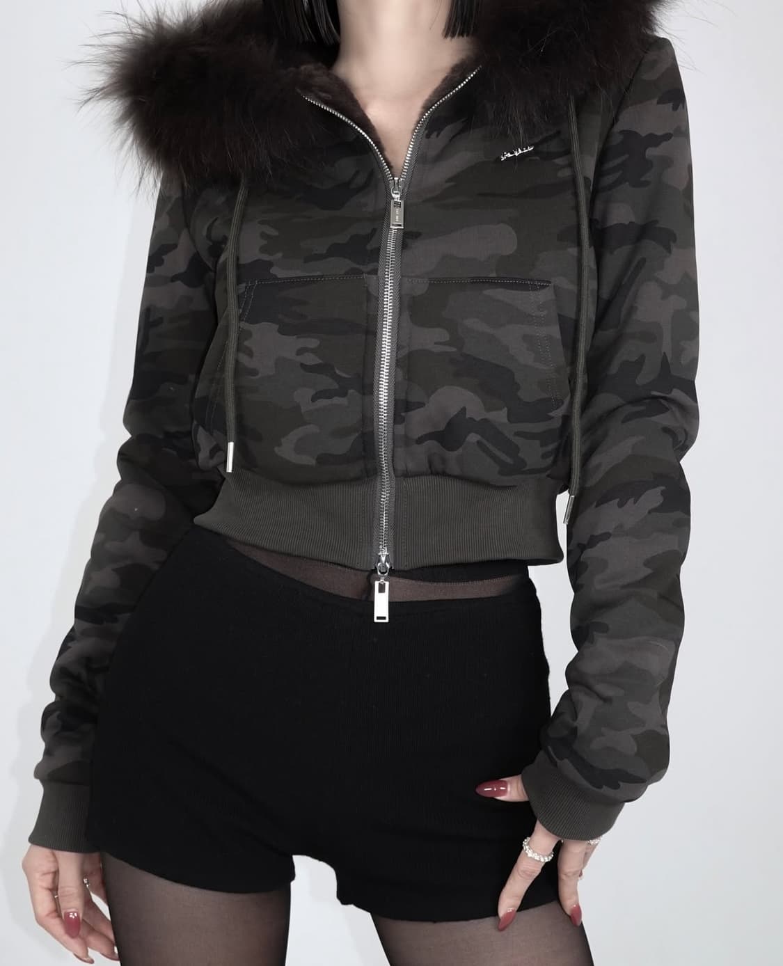 페일제이드 울프조 후드집업 다크카모 상품이미지1