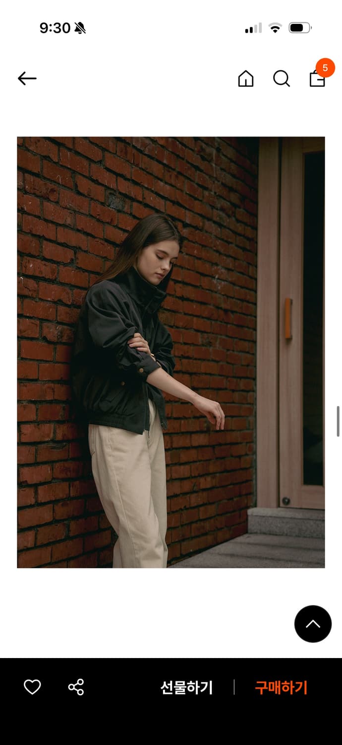 [새상품] 틸아이다이 보니 코튼 봄버 자켓 챠콜  상품이미지3