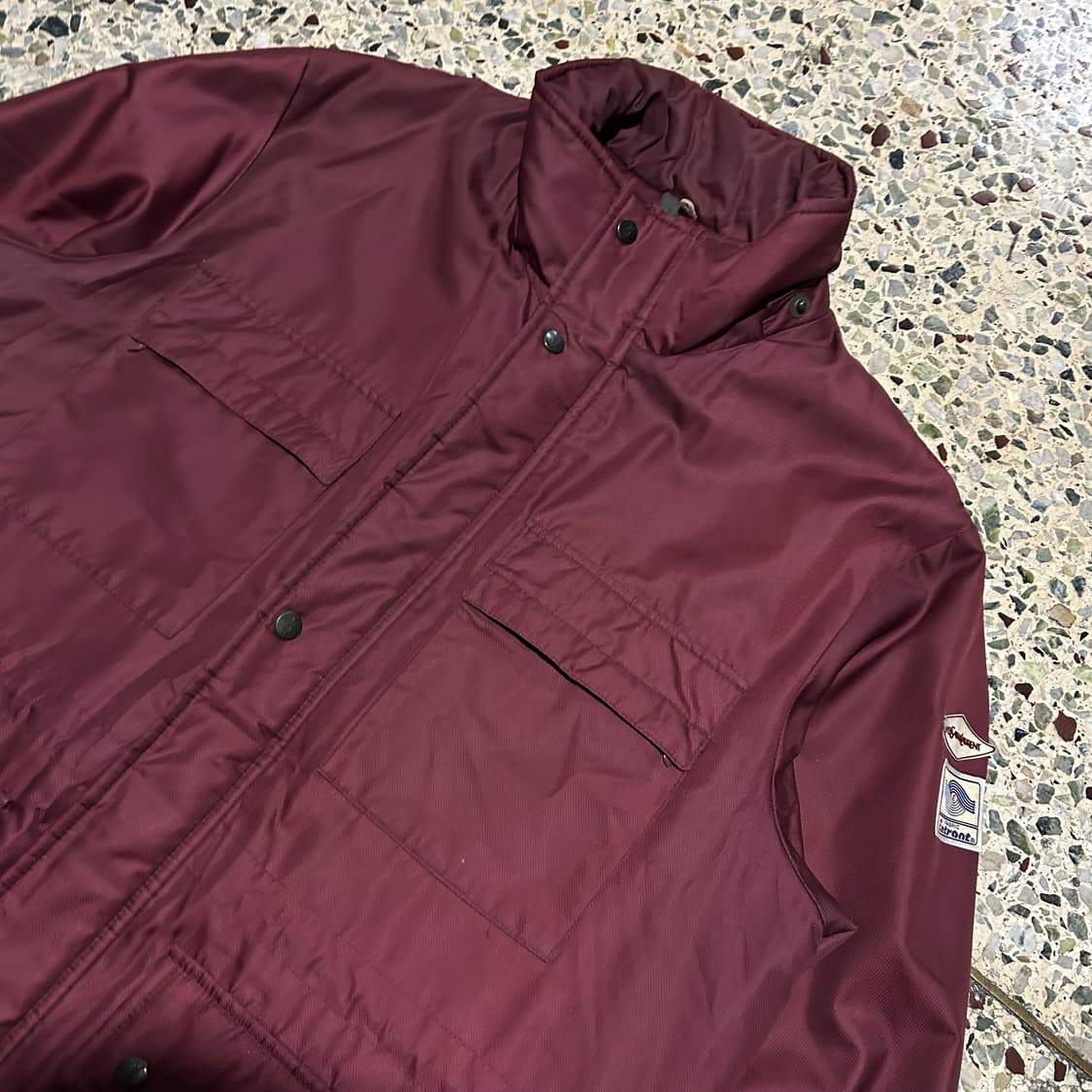 Ysl 입생로랑 버건디 후드 자켓 상품이미지2