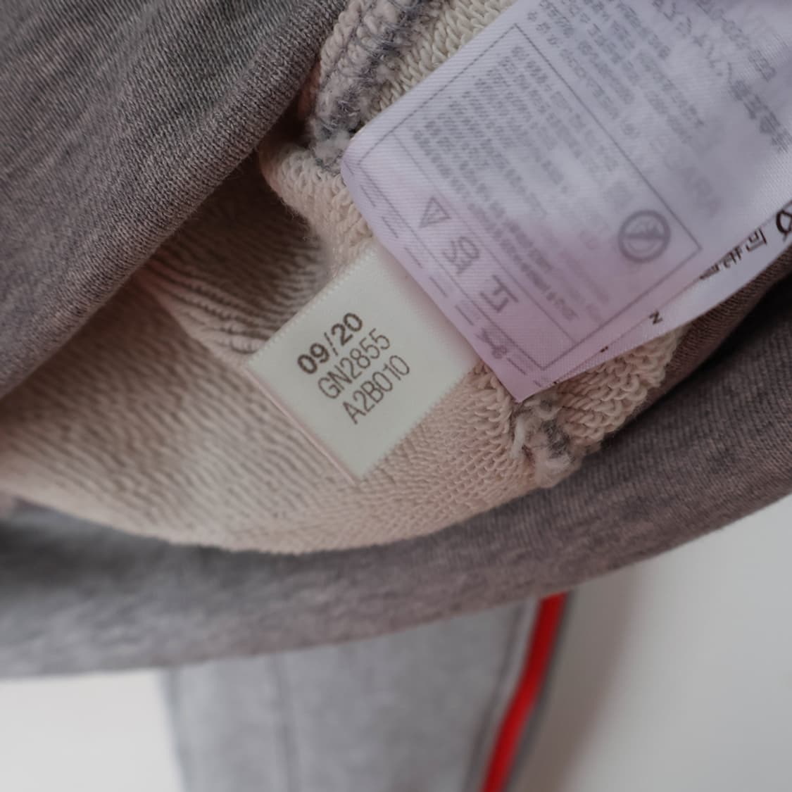 55/아디다스 트라이컬러 크롭 후드티 상품이미지7