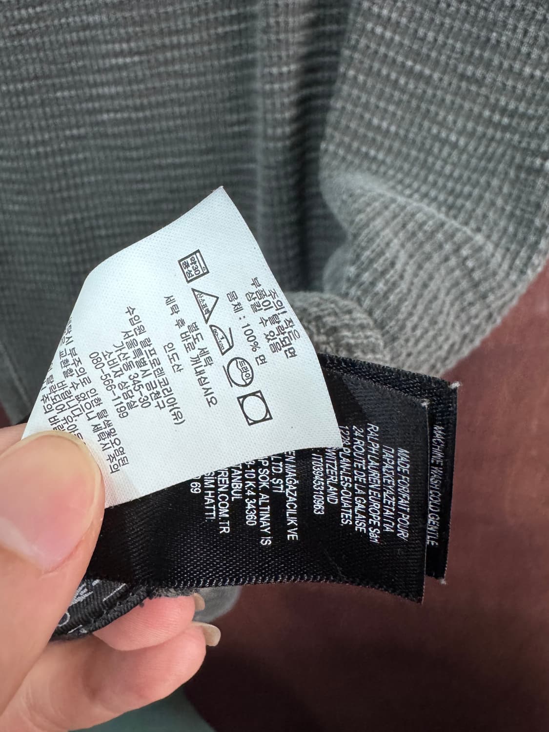 Double RL RALPH LAUREN 1993 헨리넥 와플 반팔티 상품이미지8